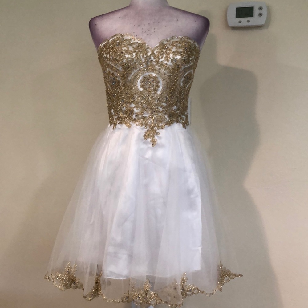 Chiffon Beads embroidery prom or wedding dress - Picture 6 of 13